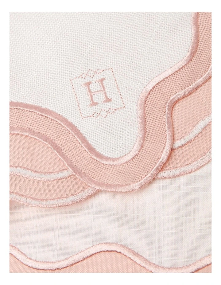 Top 10 β Heritage Florence Scalloped Edge In Pink/White Pink And White Table Runner π - Image 2
