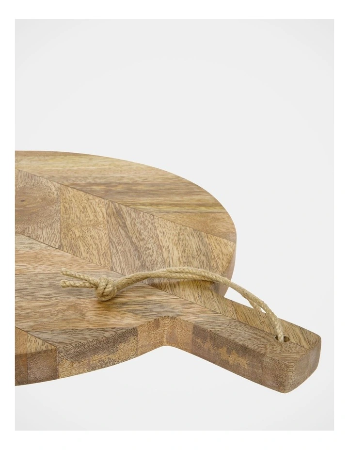 Cheap βοΈ Heritage 40x30cm Herringbone Wood Round Paddle Board Natural π - Image 3