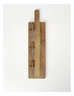 Deals 🤩 Vue Entertaining 4 Piece Cheese Paddle & Knives In Teak 🔔