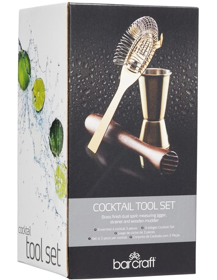 Best reviews of π€© BarCraft 3 Piece Gift Boxed Brass Cocktail Tool Set β - Image 2