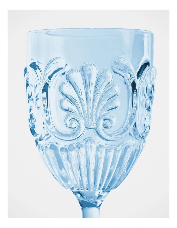 New π₯ Heritage Medallion Wine Goblet 2 Pack In Blue π - Image 2