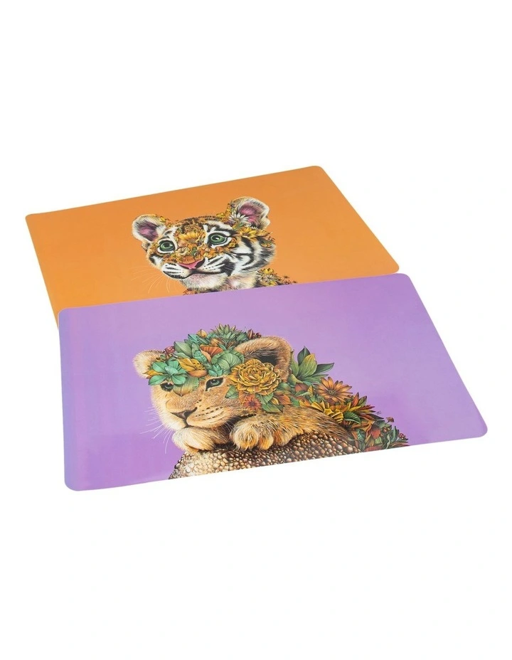 Discount π Maxwell & Williams Marini Ferlazzo Wild Planet Placemat 43.5x28.5cm Lion Purple π - Image 2