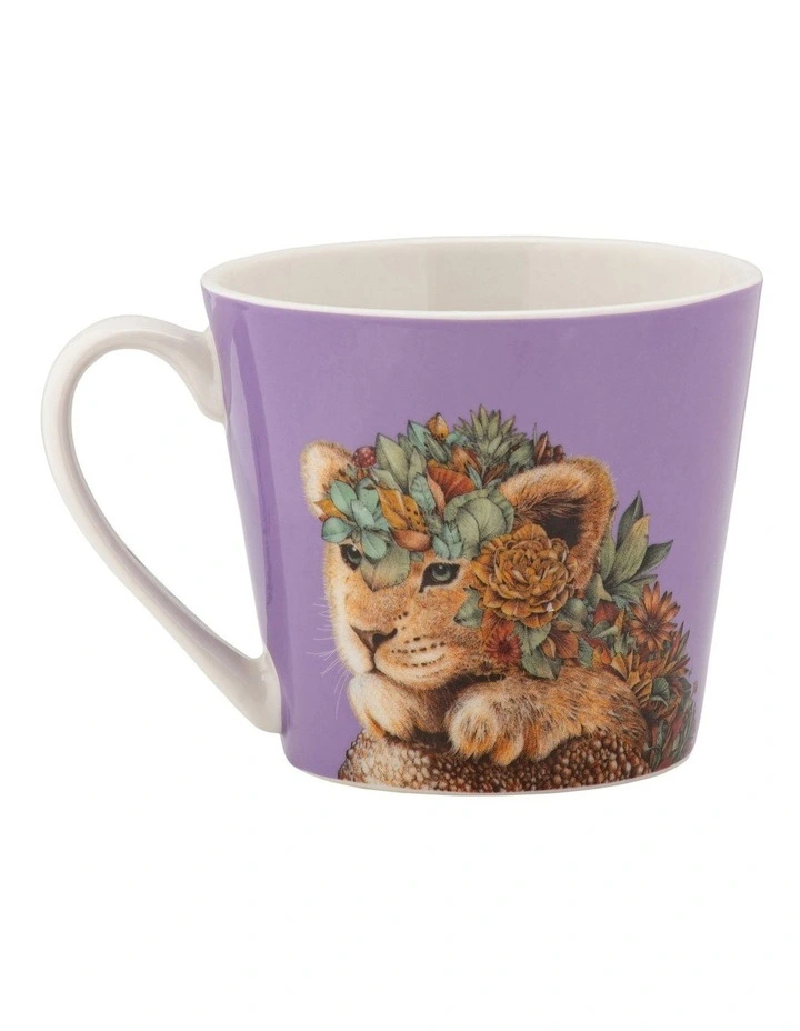 Buy β€οΈ Maxwell & Williams Marini Ferlazzo Wild Planet Mug 370ML Lion Gift Boxed In Purple π - Image 2