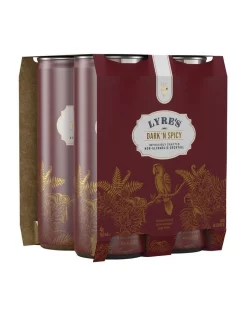 Hot Sale ✔️ Lyre's Non Alcoholic Dark 'N Spicy 250ml X 4 ❤️