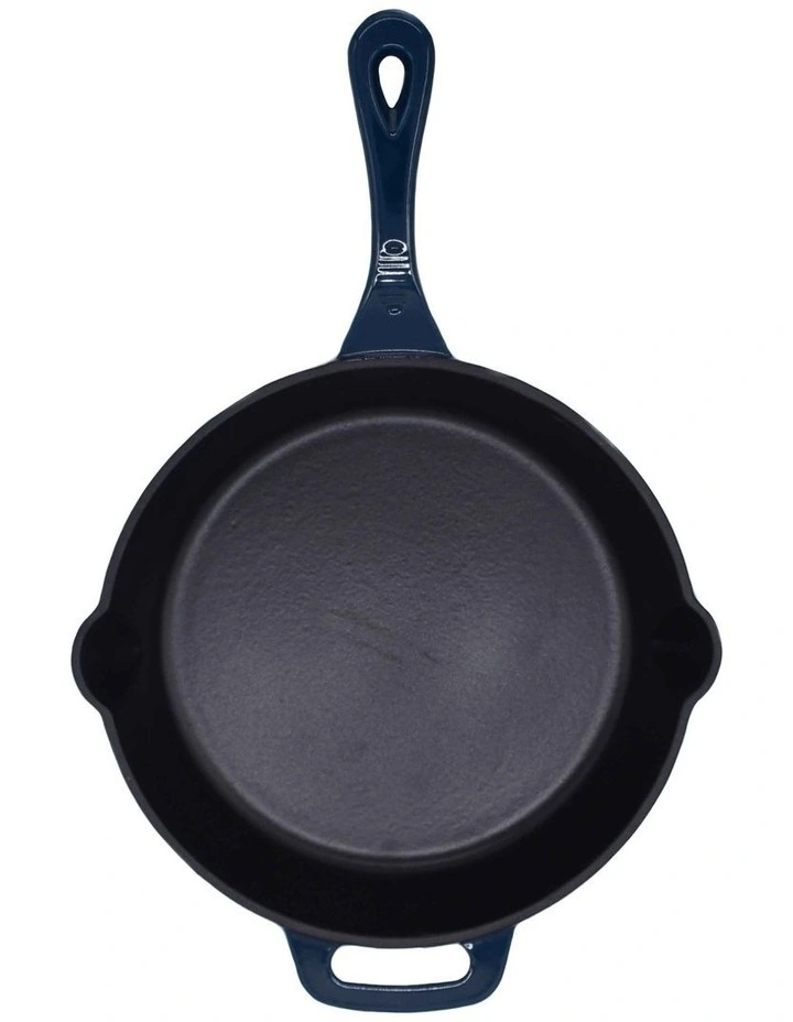 Wholesale π The Cooks Collective Cast Iron Skillet 26cm Navy π