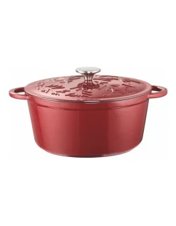Best deal 😉 The Cooks Collective Olive Round Casserole With Lid 26cm/5.0lt Red ❤️