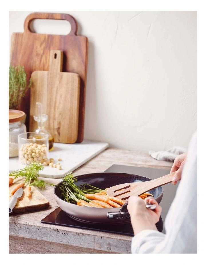 Discount 😍 GreenPan Revolution 30cm Frypan With Lid In Champagne ✔️ - Image 2