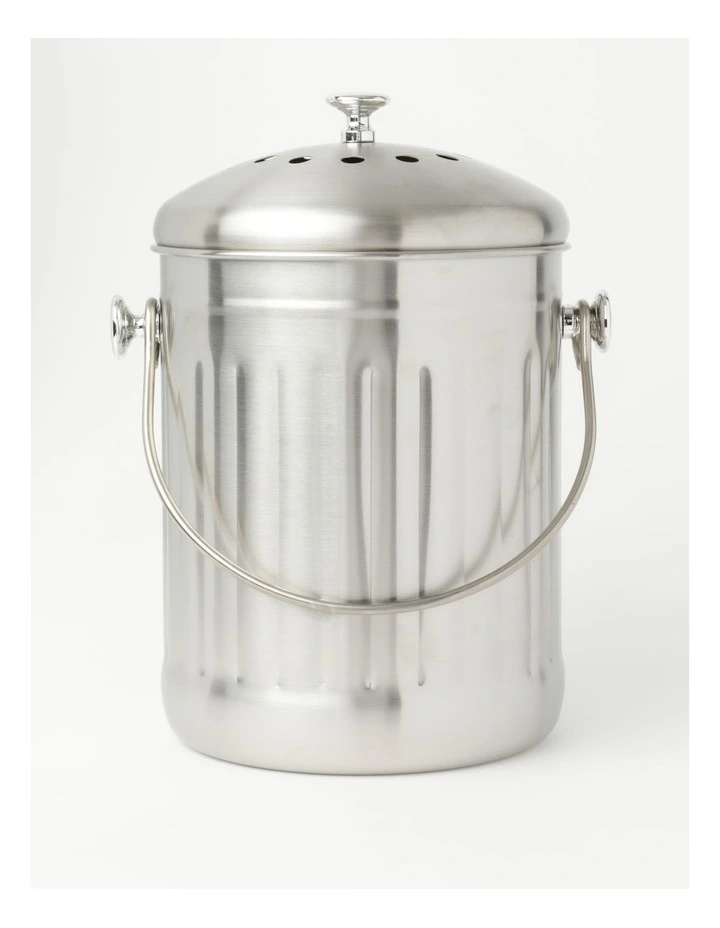 Hot Sale π₯ Vue Stainless Steel Compost Bin With Filters 5L π