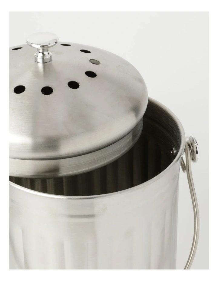 Hot Sale π₯ Vue Stainless Steel Compost Bin With Filters 5L π - Image 3