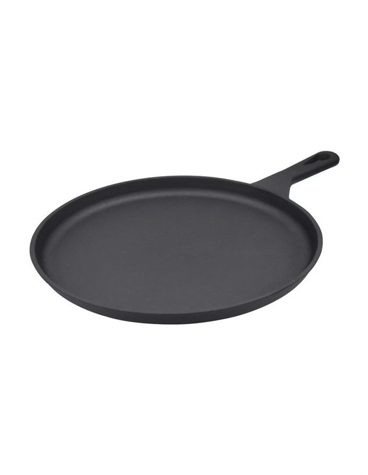 Brand new π― The Cooks Collective Cast Iron Seasoned Pizza Pan 26.5cm π