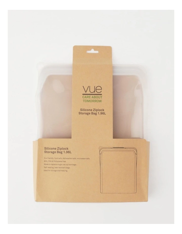 Wholesale π€© Vue Silicone Ziplock Storage Bag 1.96L In Clear π