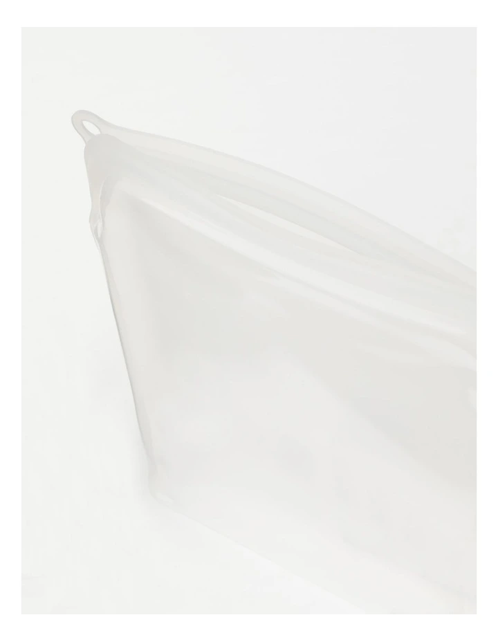 Wholesale π€© Vue Silicone Ziplock Storage Bag 1.96L In Clear π - Image 5
