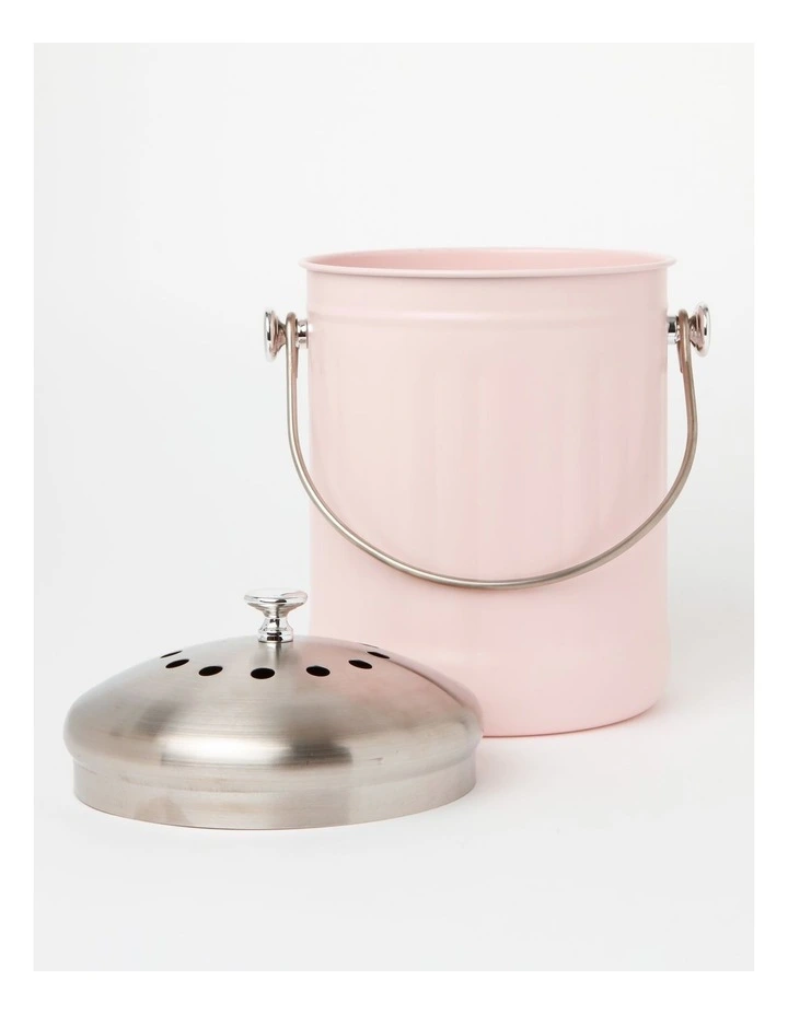 New 𧨠Vue Stainless Steel Compost Bin 5L In Peach Pearl π― - Image 2