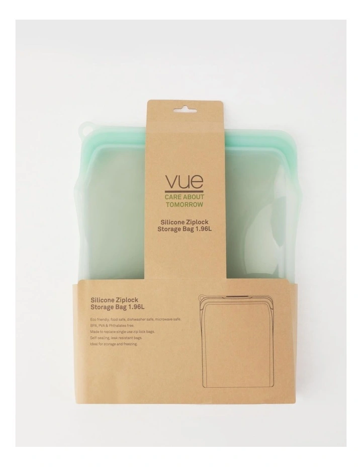 Discount π Vue Silicone Ziplock Storage Bag 1.96L In Mint π§¨
