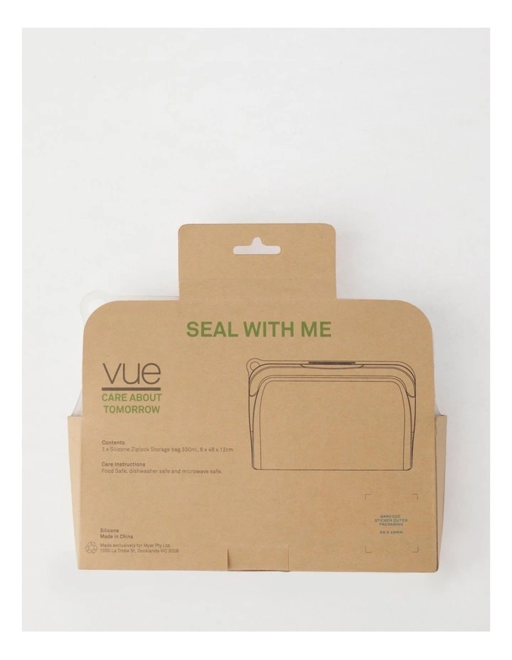 Budget π Vue Silicone Ziplock Storage Bag 330ml In Clear β¨ - Image 2