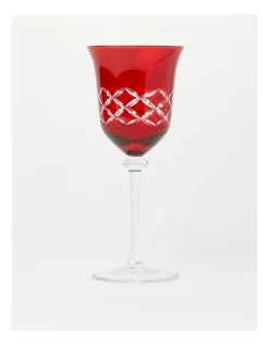 Top 10 β€οΈ Heritage Heirloom Stevie Red Cut White Wine Glass Set Of 4 β