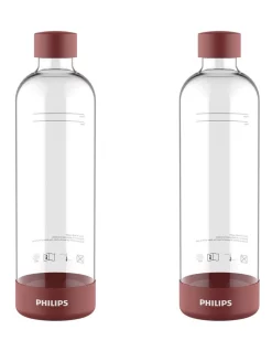 Best deal 🌟 Philips Carbonating Bottle 1L Red 2 Pack 💯