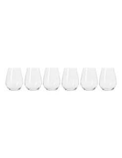 Hot Sale 🛒 Krosno Harmony 6 Piece 400ml Stemless Wine Gift Boxed 😉